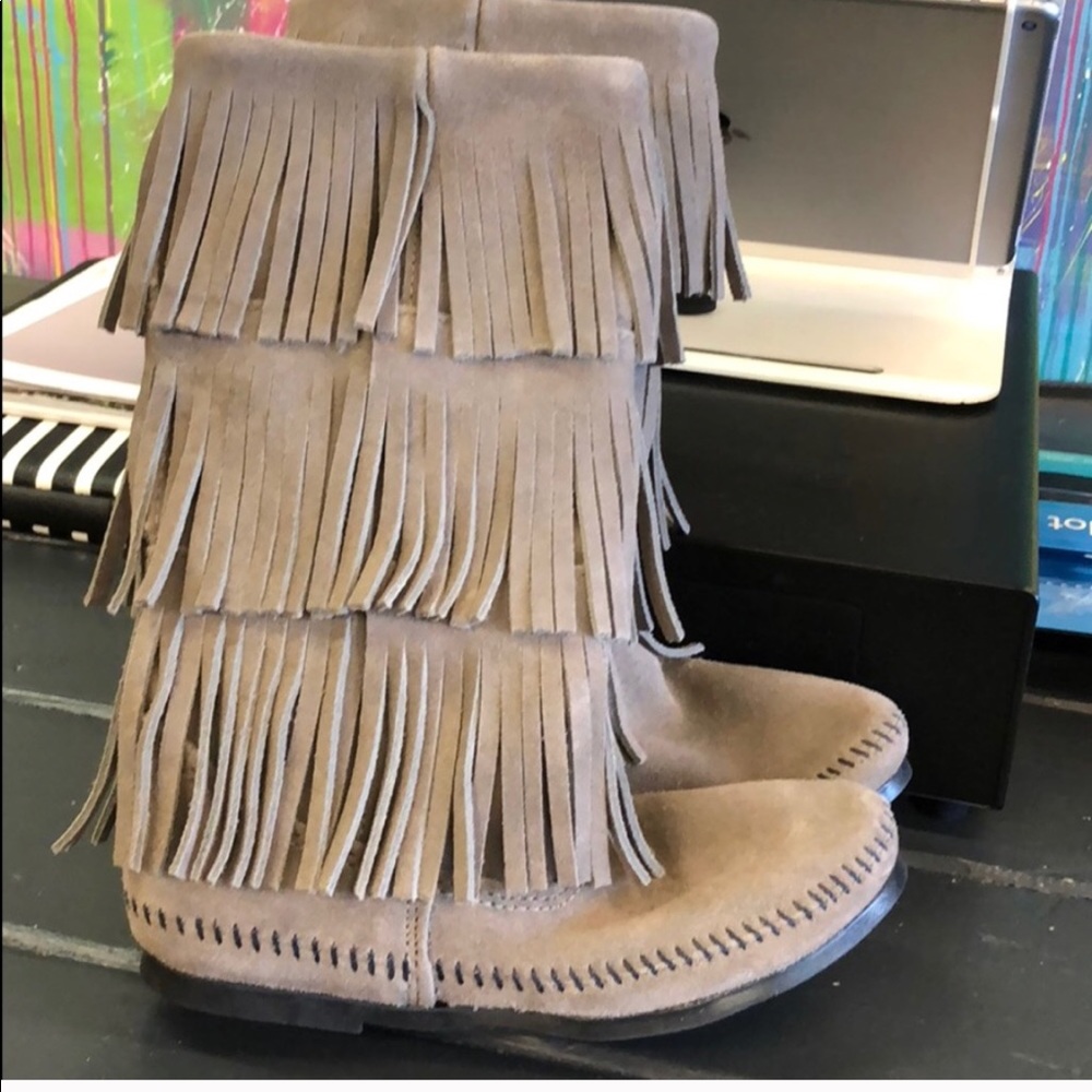 Minnetonka Fringe Boots